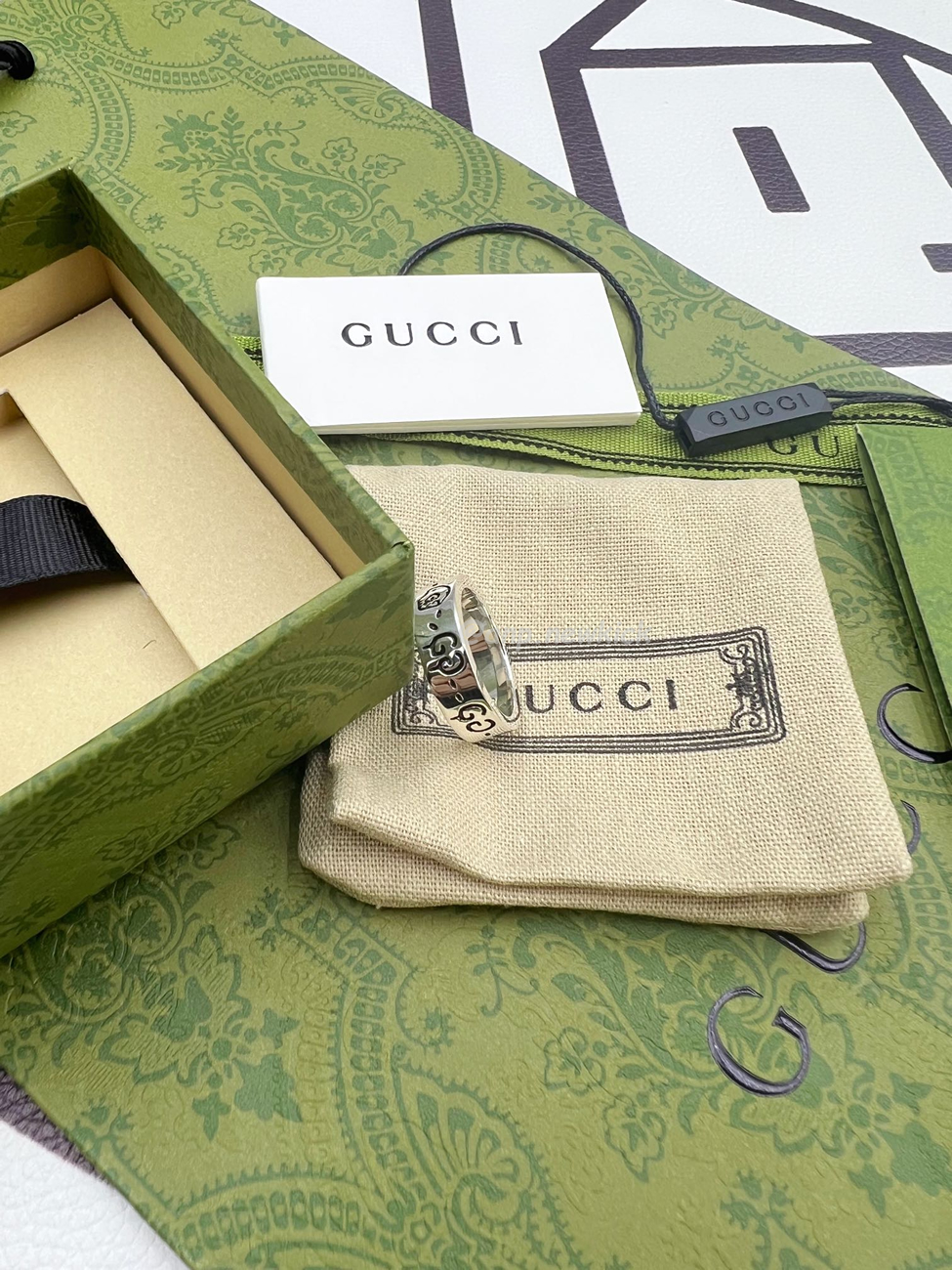 Gucci Ghost Ring In Silver (6) - www.newkick.vip